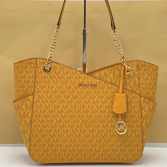 MICHAEL KORS LARGE X CHAIN LOGO SHOULDER BAG - Picture 9 of 16